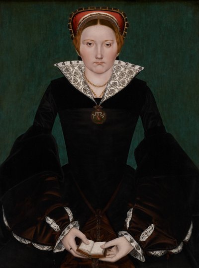 Portret van een edelvrouw, c.1550 door English School